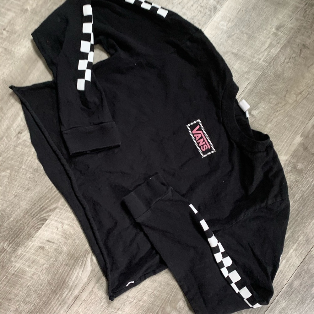 Cute girls vans tee long sleeved